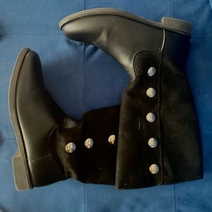 Children’s Place Calf High Boots with gold studs size 4